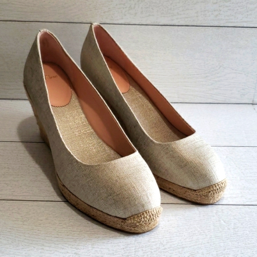 J. Crew 12 new canvas espadrilles wedges heels